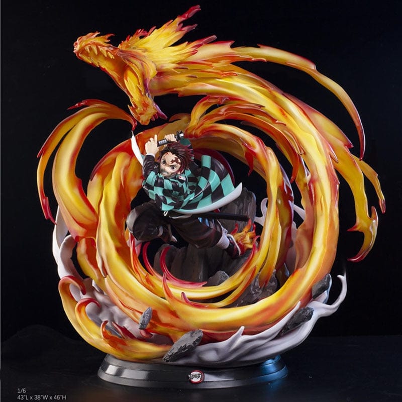 Figurine Collector en Resine Tanjiro Dragon de Feu Figurama Shop