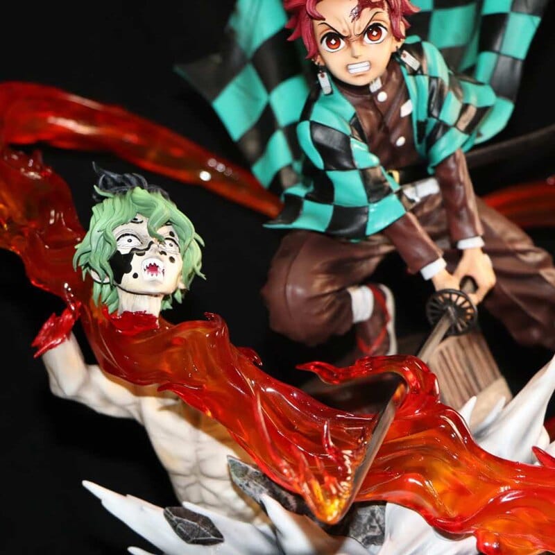 Figurine Collector en Resine Tanjiro vs Gyutaro Figurama Shop