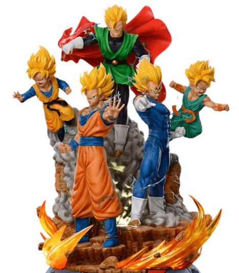 Figurine Collector en Résine Union des Saiyans Royaume Figurine