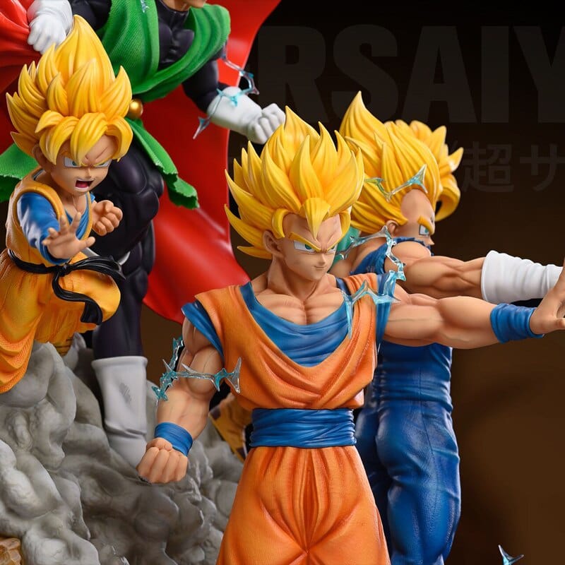 Figurine Collector en Résine Union des Saiyans Royaume Figurine