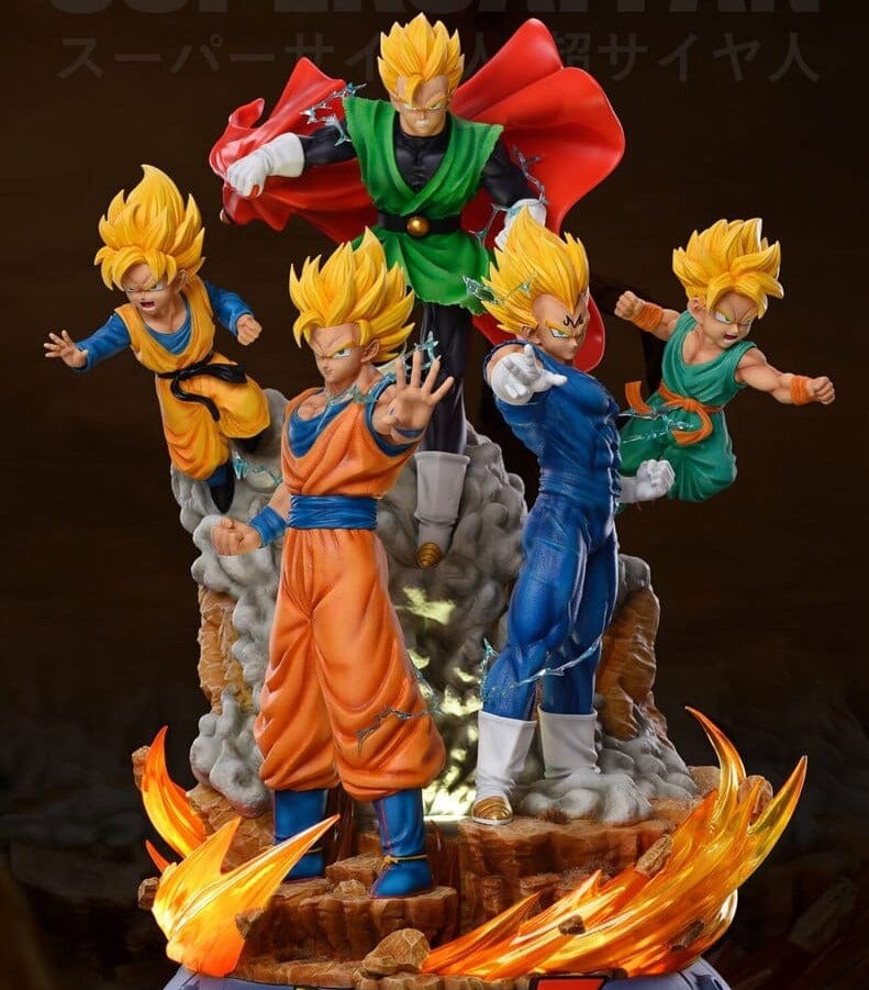 Figurine Collector en Résine Union des Saiyans Royaume Figurine