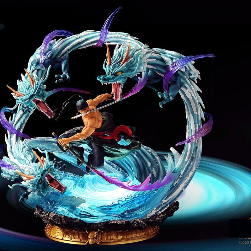 Figurine Collector en Resine Zoro Dragon Twister Royaume Figurine