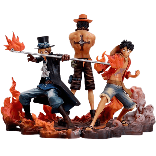 Figurine One Piece Luffy Ace Sabo Royaume Figurine