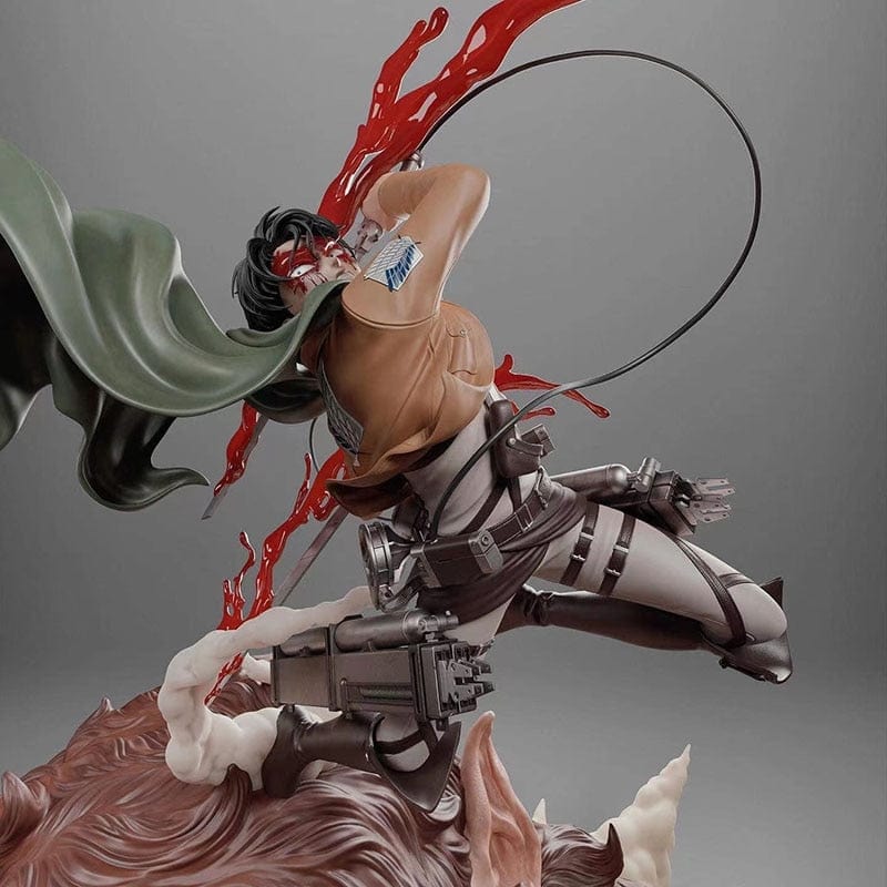 Figurine SNK Collector en Resine Livai vs Titan Bestial Royaume Figurine