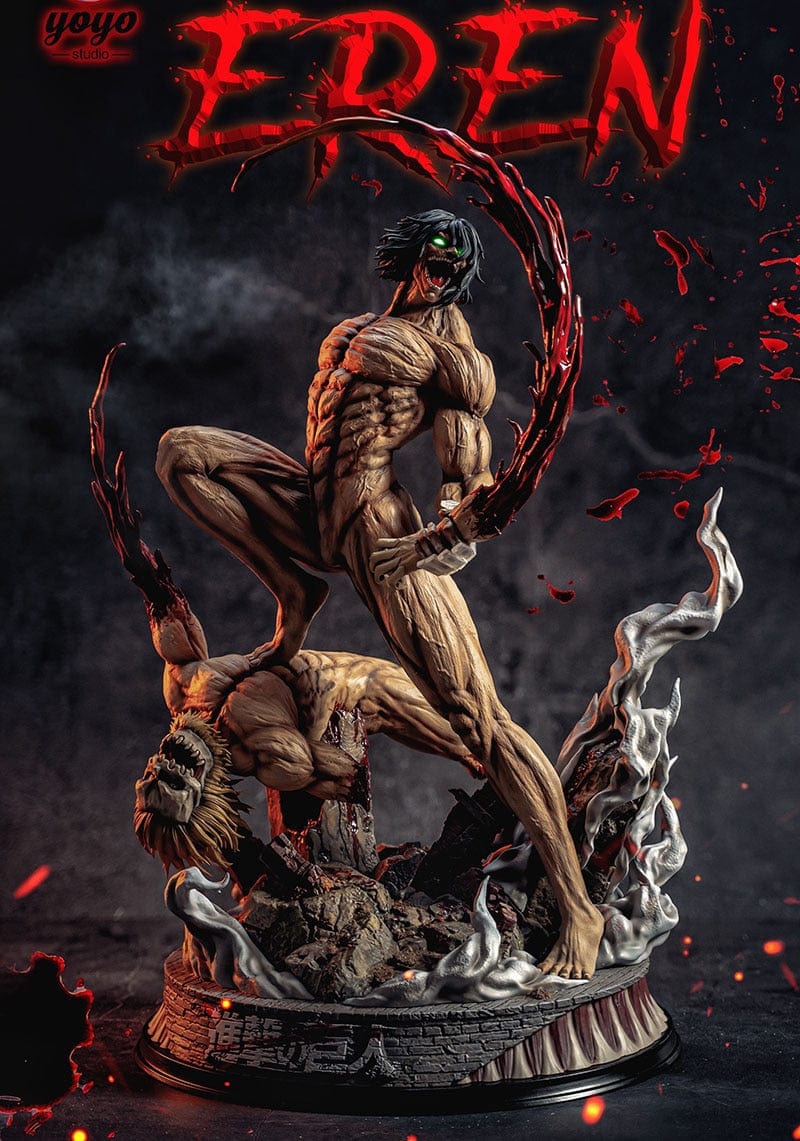 Figurine SNK Collector en Resine Titan Assaillant vs Titan Mâchoire Royaume Figurine