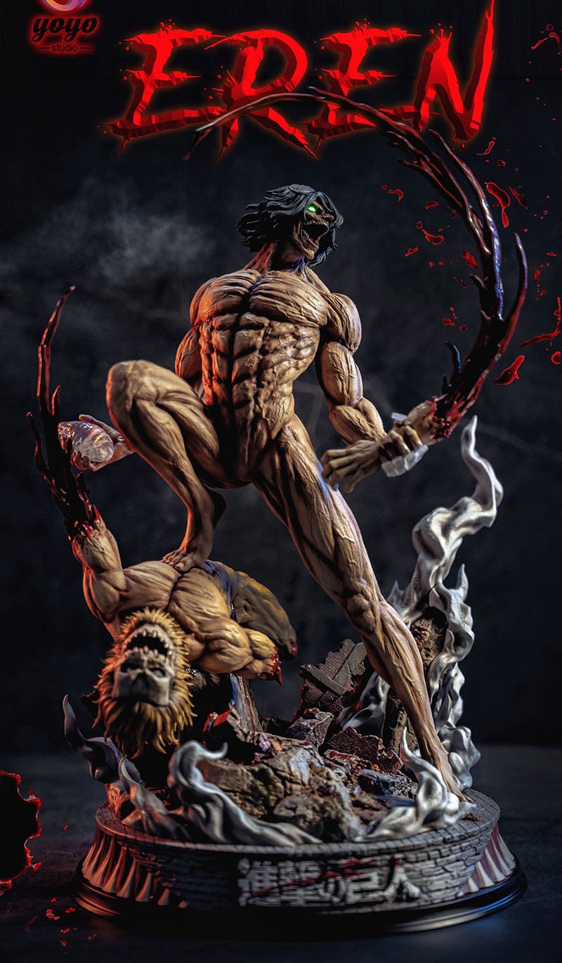 Figurine SNK Collector en Resine Titan Assaillant vs Titan Mâchoire Royaume Figurine