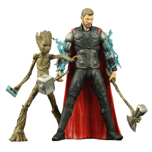 Figurine Thor et Groot Royaume Figurine