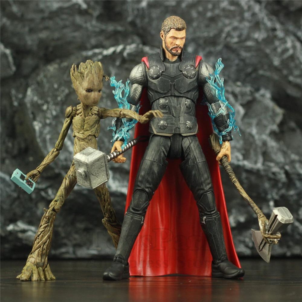 Figurine Thor et Groot Royaume Figurine