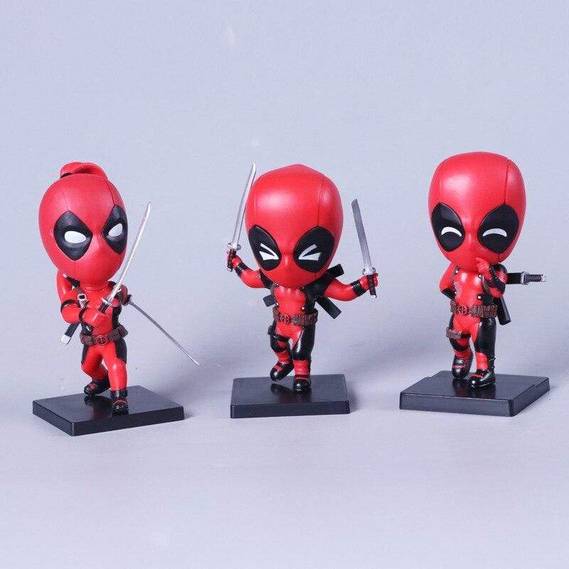 Pack 3 Mini Figurines Deadpool Royaume Figurine